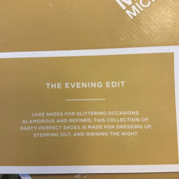 Michael kors champagne gold holiday high heel stilettos - Picture 6 of 6